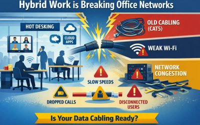 Why Hybrid Work Is Breaking Office Networks (And How Smart Data Cabling Fixes It)
